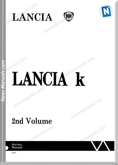 Lancia Kappa Workshop Service Manual 2Nd Volumes