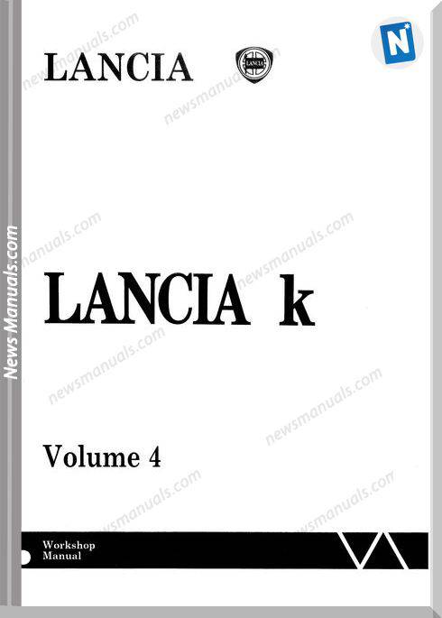 Lancia Kappa Workshop Service Manual 4Th Volumes