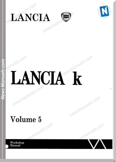 Lancia Kappa Workshop Service Manual 5Th Volumes