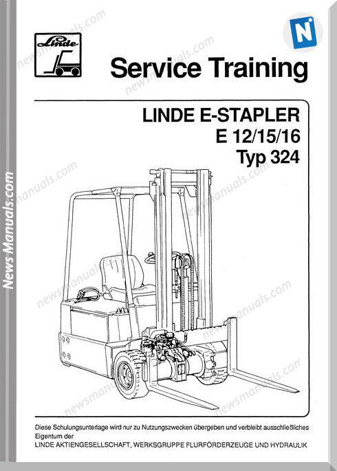 Linde E-Stapler E12,15,16 Typ324 Service Training