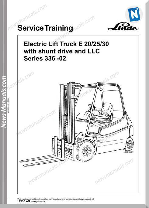 Linde Electric Fork Truck Series 335 336 Service Training
