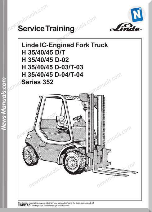 Linde Forklift Series 352 Service Training