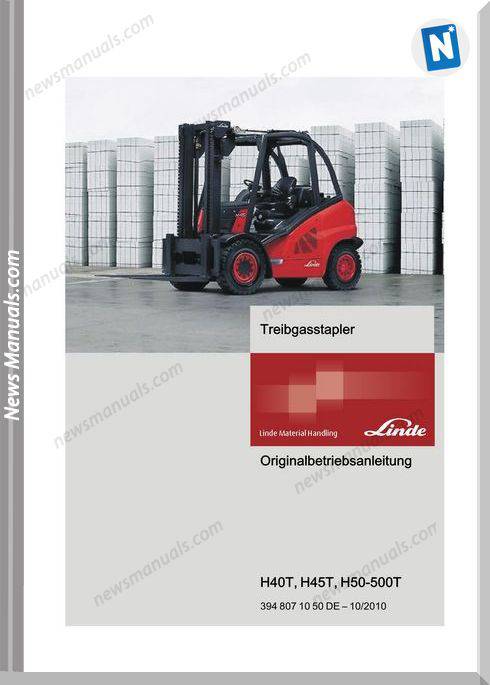 Linde Forklift Series 394T Service Training