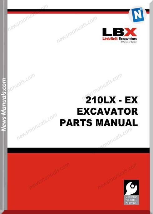Linkbelt Excavators 210Lx Part Manual