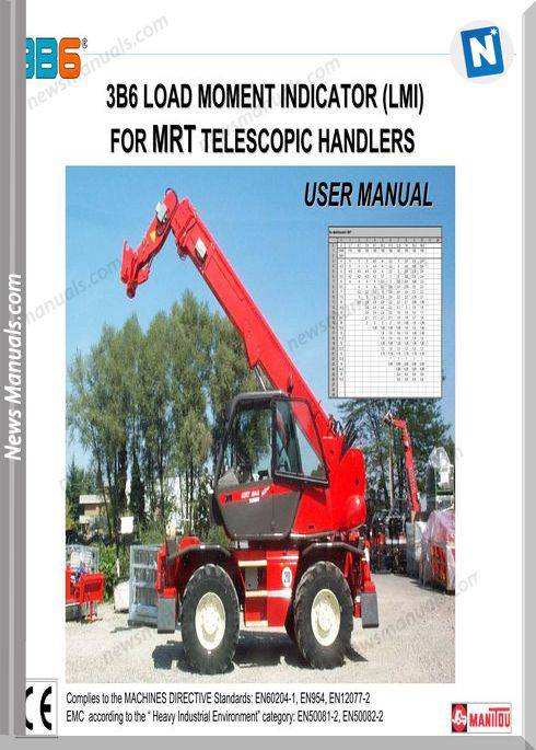 Manitou Early3B6 Telescopic Handler Operator Manuals