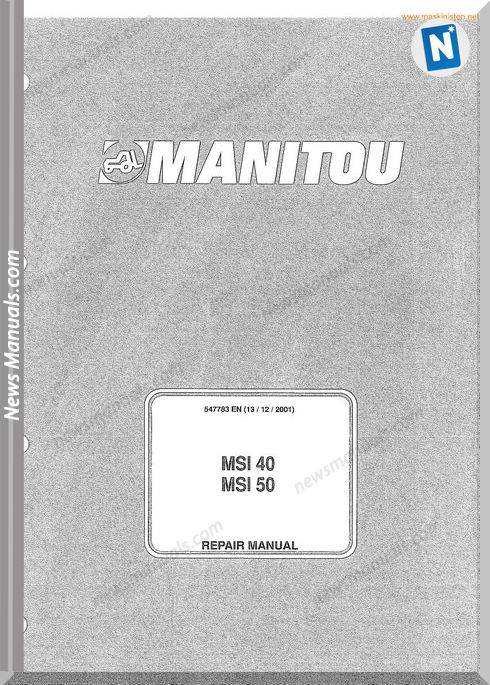 Manitou Msi 40 50 Service Sec Wat