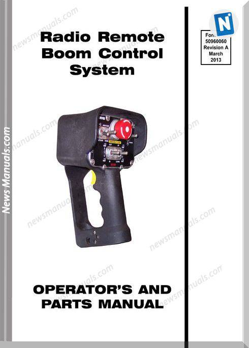 Manitou Radio Remote Telescopic Handler Operator Manual