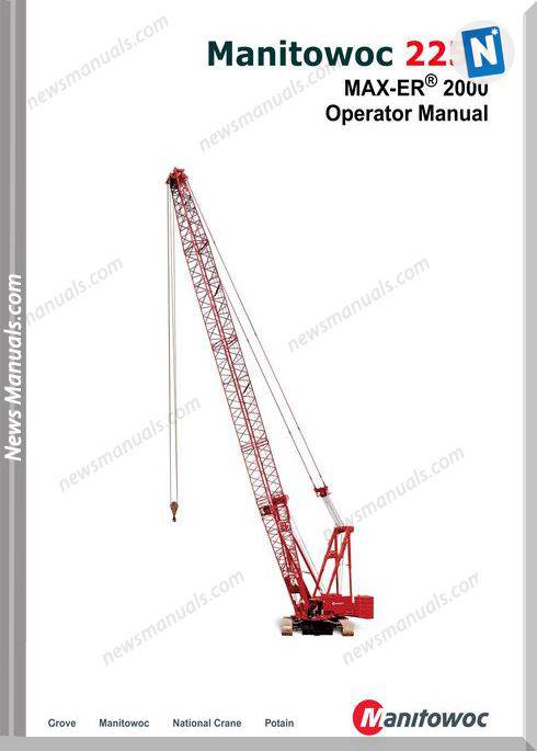 Manitowoc Crane 2250 Max Er 2000 Operator Manual