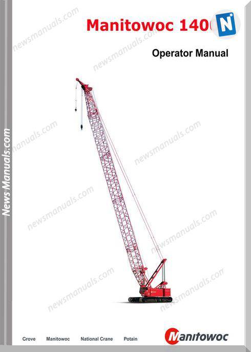 Manitowoc Grove Crane 14000 English Operator Manual