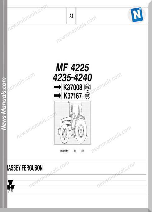 Massey Ferguson Mf 4225 4235 4240 Part Catalogue