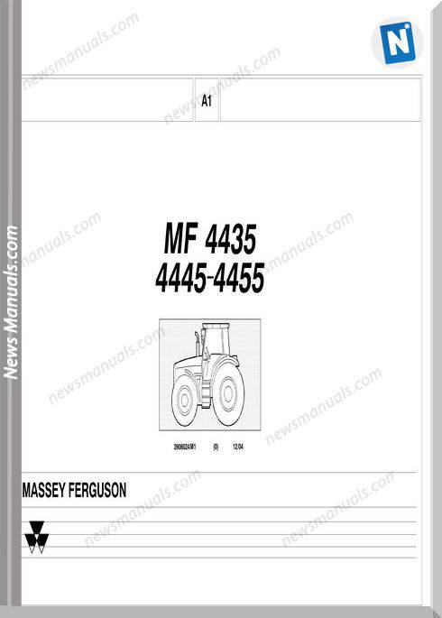 Massey Ferguson Mf 4435 4445 4455 Part Catalogue
