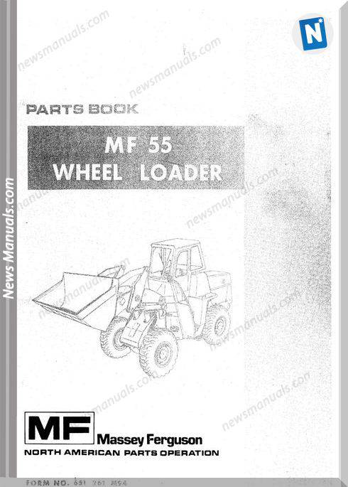 Massey Ferguson Mf 55 Wheel Loader Part Manual