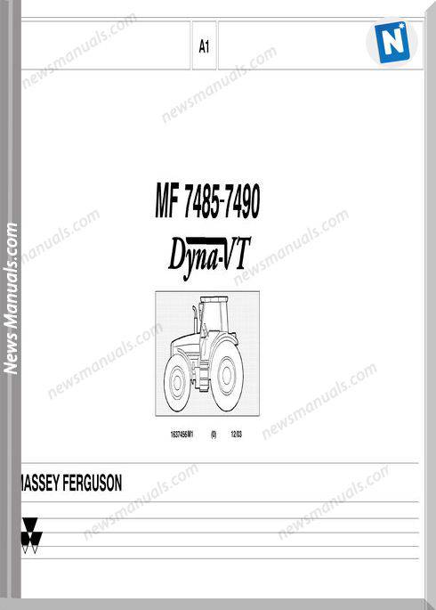 Massey Ferguson Mf 7485 7490 Dyna Vt Part Catalogue