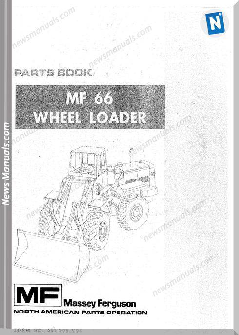 Massey Ferguson Wheel Loader 66 Parts Manual