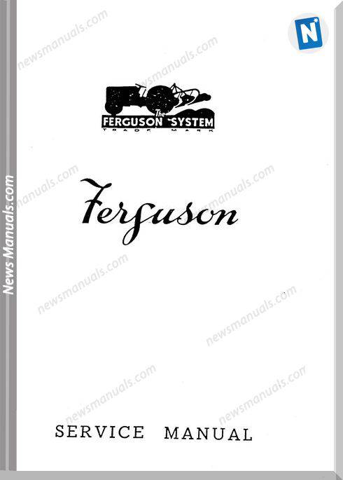 Massey Ferguson Workshop Mf20