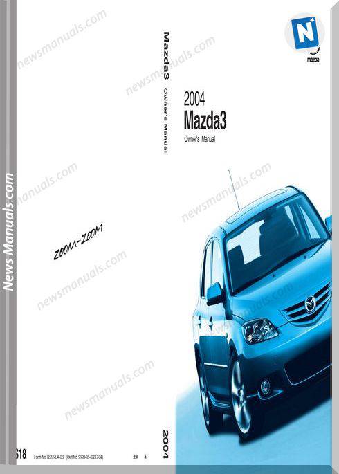 Mazda 3 Protege Owners Manual 2004