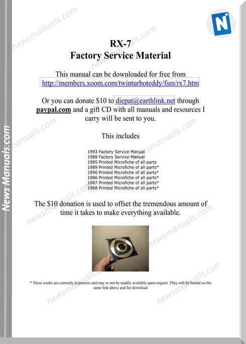Mazda Rx7 Engine Service Manual