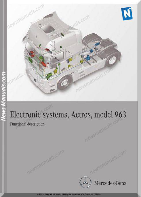 Mercedes-Benz Electric Actros Model 963 Wiring Diagram