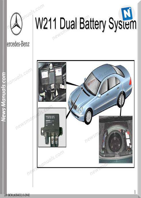 Mercedes Benz Training 219 Ho Dual Battery Acb Icc 11 29 02