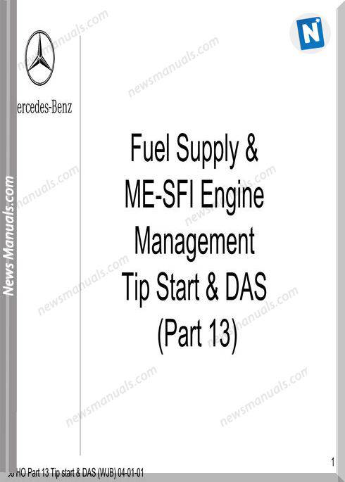 Mercedes Technical Training Ho Cd 13 Tip Start Das Wjb
