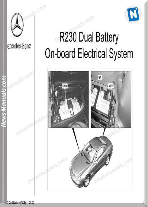 Mercedes Technical Training R230 Dual Battery System