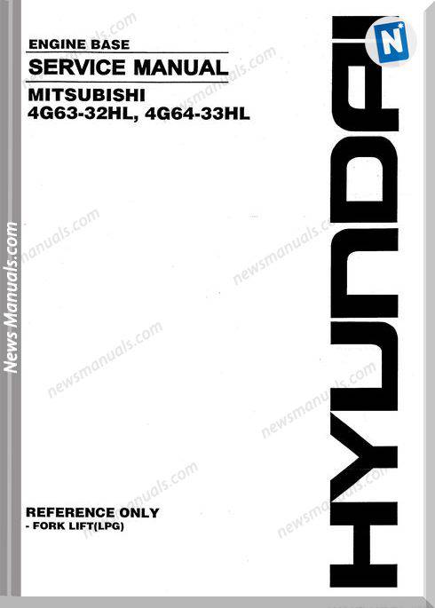 Mitsubishi 4G63 32Hl 4G64 33Hl Service Manual
