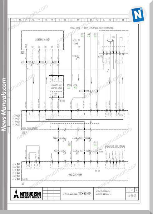Diagram  For A Mitsubishi Fork Lift Wiring Diagrams Full
