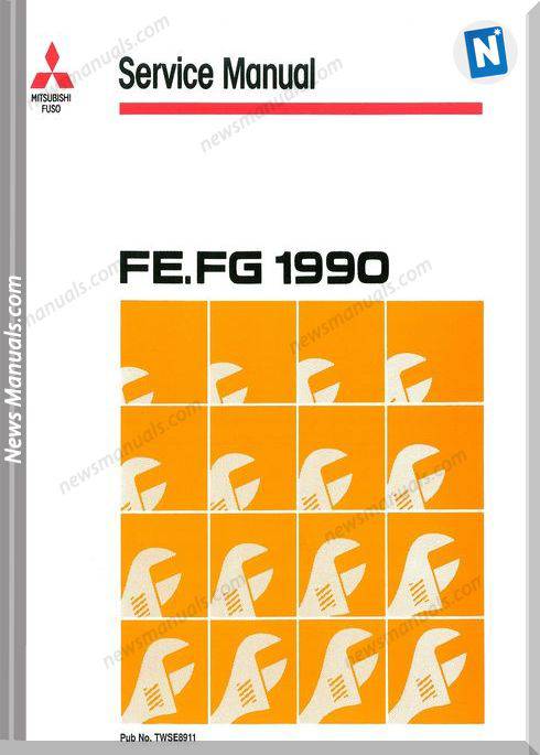 Mitsubishi Fuso 1990 1991 Fe Fg Service Manual
