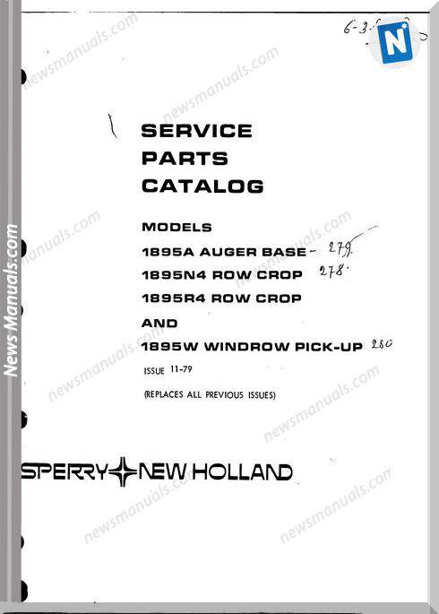 New Holland 1895 Part Catalogue