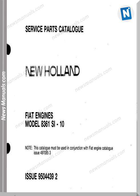 New Holland Engine 8361 Si Part Catalogue