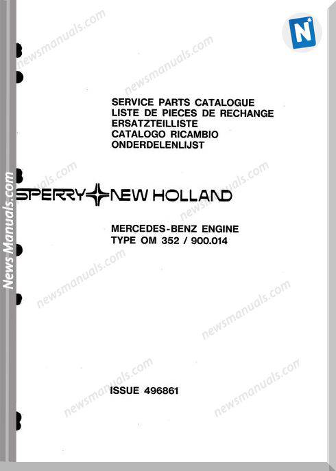 New Holland Engine Meceds Om-352 900,014 Part Catalogue