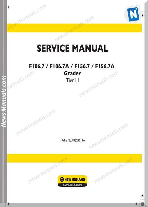 New Holland F106.7-F106.7A-F156.7-7A Service Manual