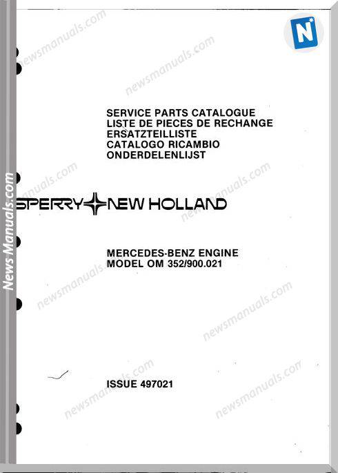 New Holland Mercedes Om-352 900.021 Part Catalogue