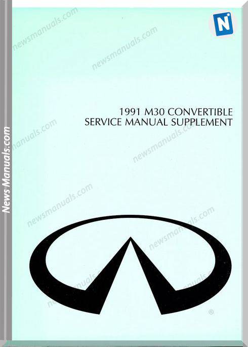 Nissan M30 1991 Factory Shop Manual Supp