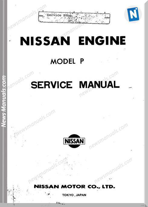 Nissan Service Manuals Engine Model P