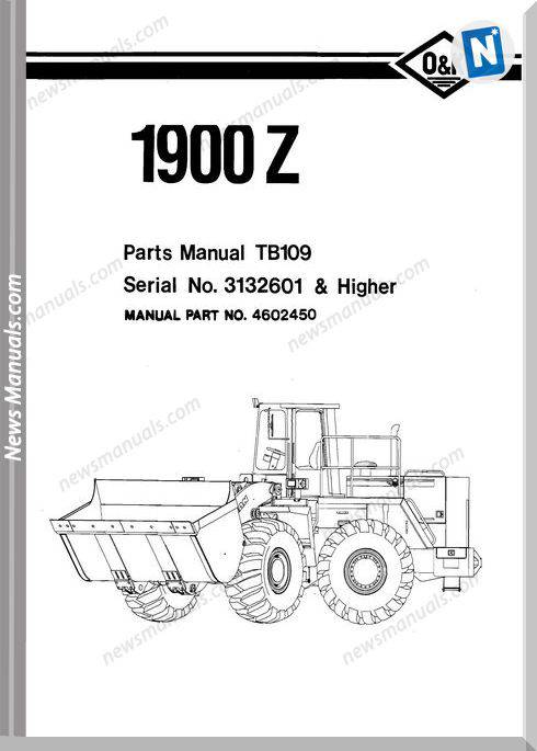 O K 1900Z Models Part Manual