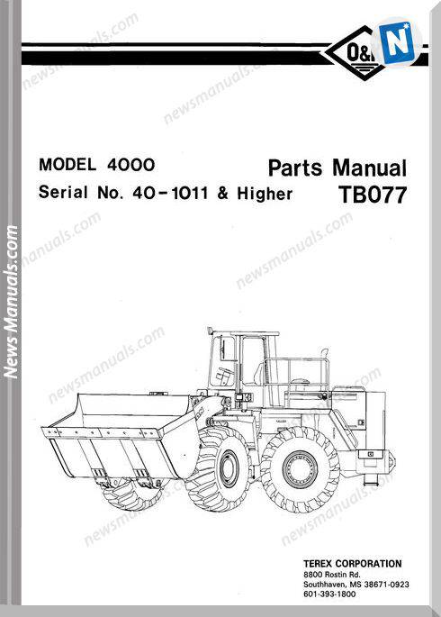 O K 4000 3 Models Part Manual