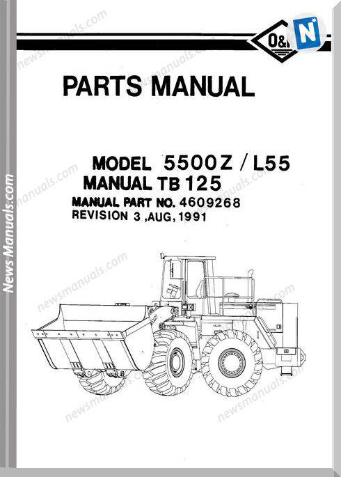 O K 5500Z Models Part Manual