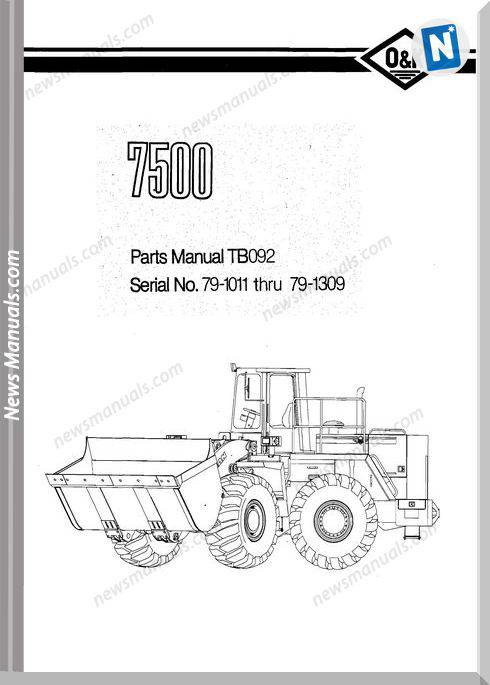 O K 7500 Models Part Manual
