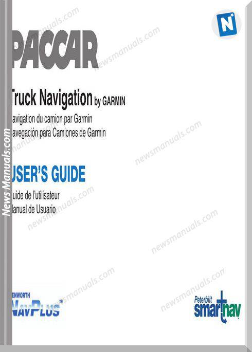 Paccar Peterbilt Operator Manuals Smartnav Garmin Guide