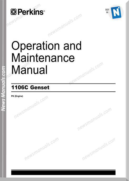 Perkins 1106C Genset Operation And Maintenance Manual