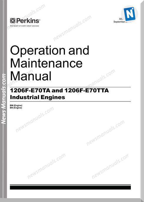 Perkins 1206F E70Ta Engine Om Maintenance Manual