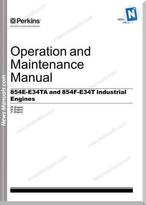Perkins 854E-E34Ta 854F-E34T Engine Maintenance Manual
