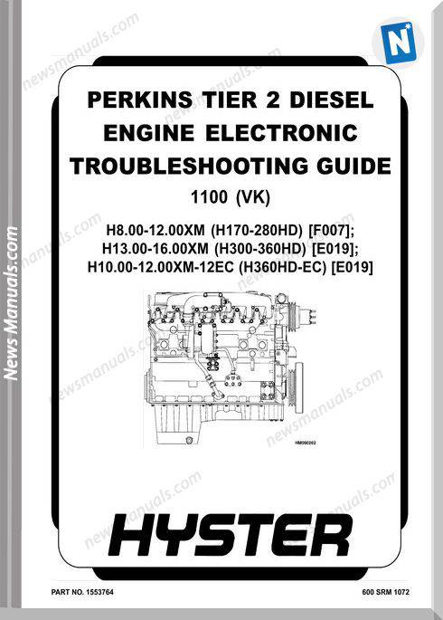 Perkins Tier 2 Engine Electronic 1100(Vk) Repair Manual
