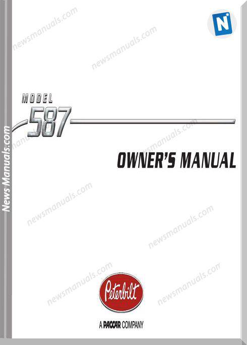 Peterbilt Supplemental Model 587 Operator Manuals