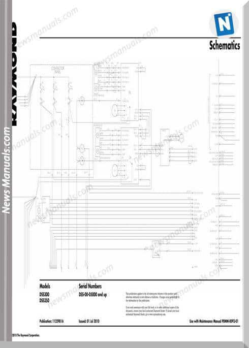 Raymond Forklifts Dss300 350 Sn5000Up Schematics Manual