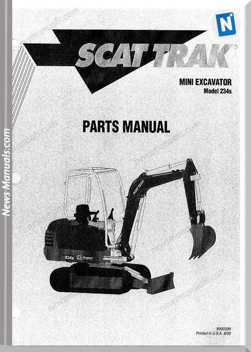 Scat Trak 234S 8990399 Parts Book