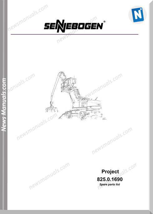 Sennebogen Project 825.01690 Spare Parts Catalogue