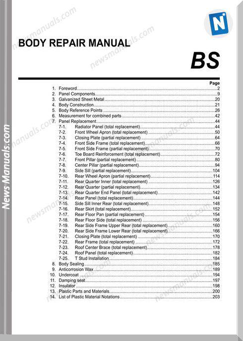 Subaru 2017 Wrx And Wrx Sti Body Repair Manuals