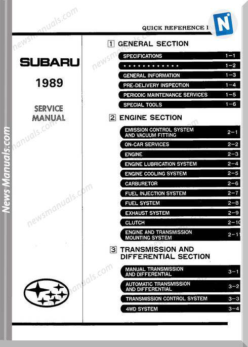 Subaru Ea 82 Service Manual